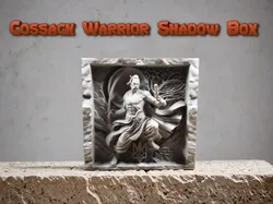 Cossack Warrior Shadow Box - Free 3D Print Model
