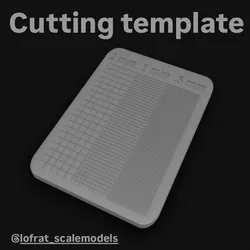 Cutting template for Modeller / Modeler