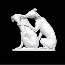 dog - two dogs decorative