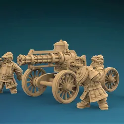 Dwarf rapid fire arquebus