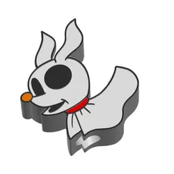 Ghost Dog Straw Topper In 2 Sizes 3MF File included