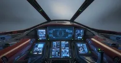 Sci Fi Light Fighter Cockpit Low-poly 3D model