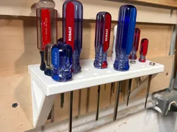 Screw Driver Holder - French Cleat (4 Variations) - Free 3D Print Model