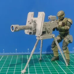 space marine 2, cadian heavy bolter machine gun 1/18 scale