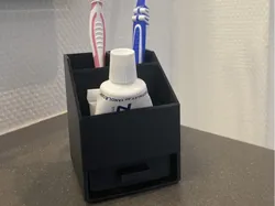 Tooth Brush Holder - with a drain to water - Free 3D Print Model