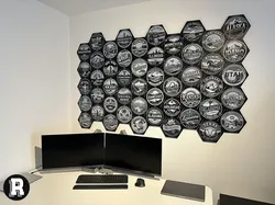 US American States Hex Wall Map – Modular Tile - Free 3D Print Model