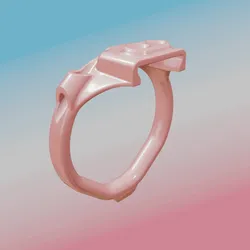 VenuSub Bolt - Flat Rings V1 - Male Chastity System - EasyCB Compatible