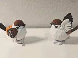 Wind-Up Walking Sparrow Toy - Free 3D Print Model