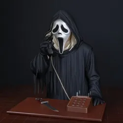 Classic Ghostface Scream Diorama Using A Phone