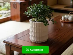 Customizable Japanese Lantern Inspired Planter - Free 3D Print Model
