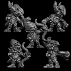 Nude Goblin Barbarian with Bows (Pre Supported)