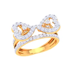 Printable 3D jewelry model of Lady diamond ring