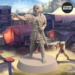 Realm of Eros City Guard - Pose 2 – 3D printable miniature – STL file