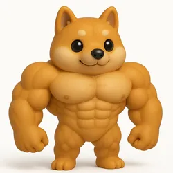 Shiba Buff Doge | Muscle Dog Meme