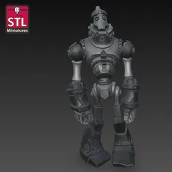 The Iron Giant - STL File for 3D Printing - Giant Robot in Comic Style