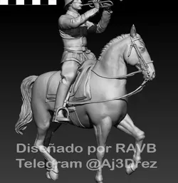 WEHRMACHT MOUNTED MILITARY BAND "TRUMPET".
