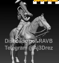 WEHRMACHT MOUNTED MILITARY BAND "TUBA".