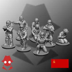 15mm Dismounted Soviet Tank Crew