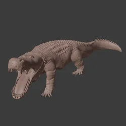 1/60th scale Deinosuchus (extinct giant Alligator/Crocodile)