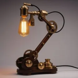 Articulated Steampunk Gear Lamp