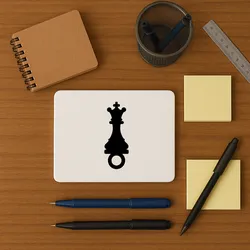 Chess pawn (king) key ring
