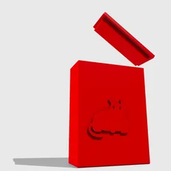Exploding Kittens Card Deck Box with Lid – Engraved Logo
