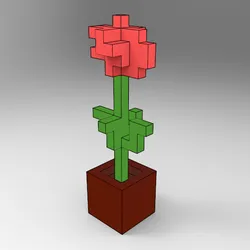 🌸 MINECRAFT -- MINECRAFT FLOWER -- WITH POT -- MODEL Nº2 🌸