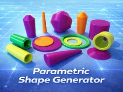 Parametric Shape Generator (Cones,Templates&More) - Free 3D Print Model