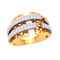 Printable 3D jewelry model of Lady diamond ring