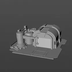 Red Alert 2 Allied Base Digital Model
