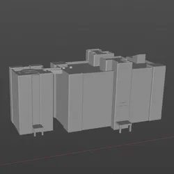 Red Alert 2 Neutral Hospital Digital Model
