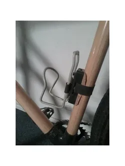Strap on bottle cage mount