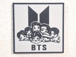 Tinytan wall decoration, BTS - Free 3D Print Model