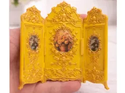 Victorian Dollhouse Folding Screen - Free 3D Print Model