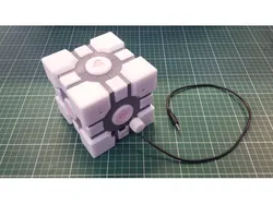 Companion Cube Speaker Box or a detailed model of a companion cube