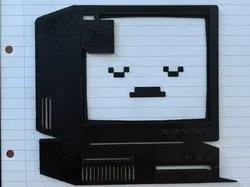Cute Computer Wall Art - Free 3D Print Model