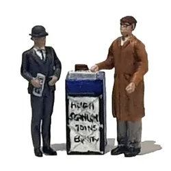 FG05 - Newspaper Vendor and Customer - OO scale - 1:76