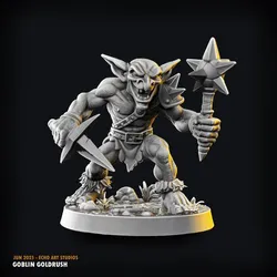 Goblin with mace and knife - Echo Art - Goblin Goldrush