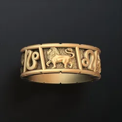 Horoscope Leo Ring v2 3D print model