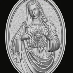 Immaculate of Mary 3D print model 3D print model