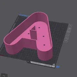 Letter pot A (2 sizes)