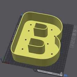 Letter pot B (2 sizes)