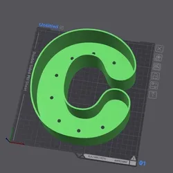 Letter pot C (2 sizes)
