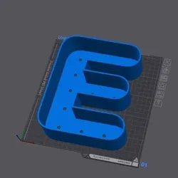 Letter pot E (2 sizes)