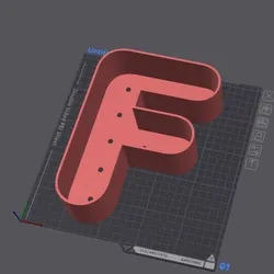 Letter pot F (2 sizes)