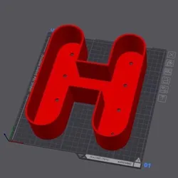 Letter pot H (2 sizes)