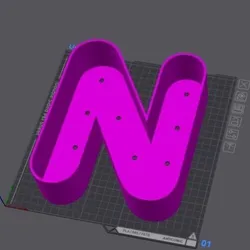 Letter pot N (2 sizes)
