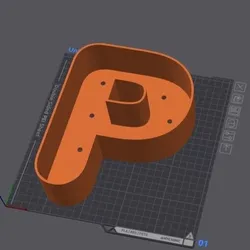 Letter pot P (2 sizes)