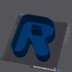 Letter pot R (2 sizes)