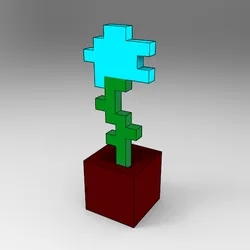 🌸 MINECRAFT -- MINECRAFT FLOWER -- WITH POT -- MODEL Nº3 🌸